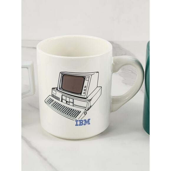 IBM Computer Facility Automation Coffee Mug 10oz Teacup 90s System 3 1/2" x3 Vtg - Picture 3 of 13